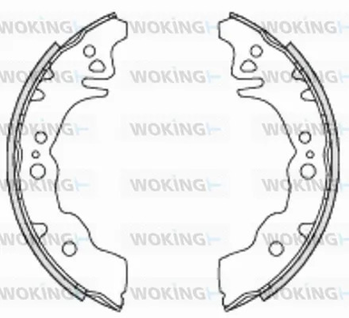 Комплект тормозных колодок SUBARU JUSTY, DAIHATSU SIRION, DAIHATSU MATERIA, WOKING (Z423000)