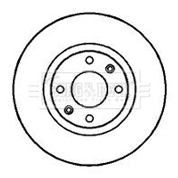 Диск тормозной OPEL MOKKA, DS DS, PEUGEOT 2008, BORG & BECK (BBD4246)