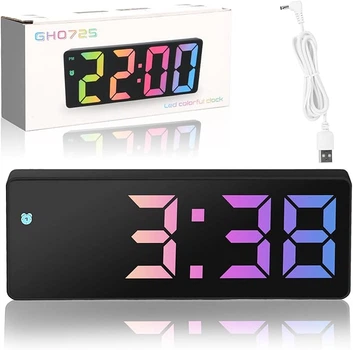 Цифровий будильник RISVOWO YJ-LCD Black (R3755)