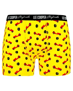 Трусы-боксеры мужские Lee Cooper LCU34256OLDCAR M желтые с рисунком (9911111158935)