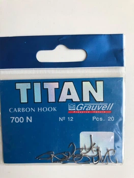 Крючки №12 Titan Grauvell Carbon hook 700N 20 шт