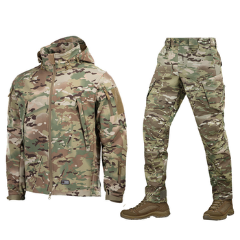 Форма M-Tac Куртка SoftShell + Штани Aggressor Gen.II мультикам розмір XL