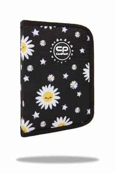 Пенал на блискавці CoolPack Clipper DAISY BLACK з органайзером для ручок 20x14x3 см (F076817)