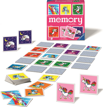 Gra karciana Ravensburger Memory Jednorożce (4005556209996)