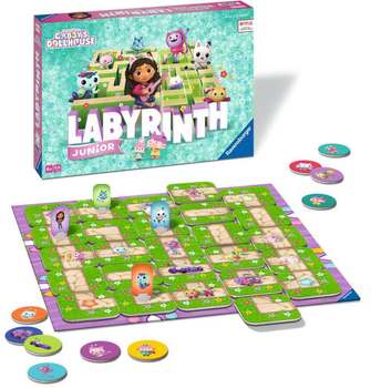 Gra planszowa Ravensburger Gabby's Dollhouse Junior Labirynt (4005556226481)