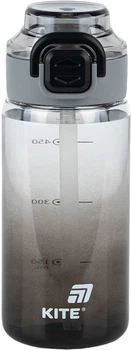 Пляшечка для води Kite 600 мл Чорна (K25-1212-1)