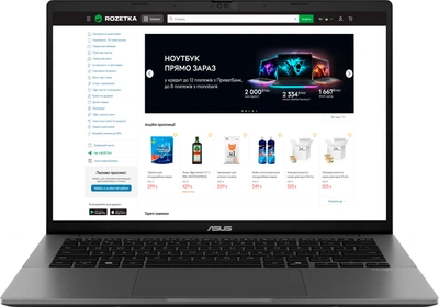 Ноутбук ASUS VivoBook S14 S3407VA-LY068 (90NB1682-M005W0) Matte Gray / 14" IPS WUXGA / Intel Core 5 210H / RAM 16 ГБ / SSD 512 ГБ / Підсвітка клавіатури / Зарядка по USB