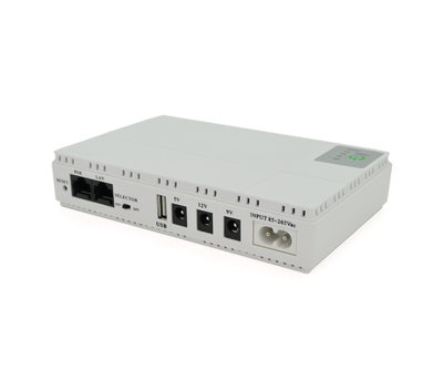 ДБЖ Voltronic DC1018P/10400 для роутерів/комутаторів/PON/POE-430 10400mAh White