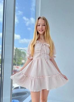 Сукня Polla пд11272 бежева 152