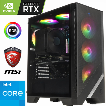 Игровой Компьютер MSI - Intel Core i5-14600KF / GeForce RTX 5060 Ti 8ГБ / 32ГБ DDR5 / SSD 2TБ M.2 PCIe 4.0 + Wi-Fi 6.0