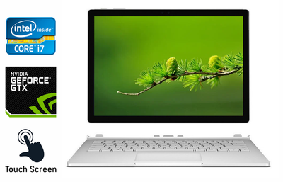 Ноутбук-трансформер Б-класс Microsoft Surface Book 2 / 15" (3240x2160) IPS Touch / Intel Core i7-8650U (4 (8) ядра по 1.9 - 4.2 GHz) / 16 GB DDR3 / 256 GB SSD / nVidia GeForce GTX 1060, 6 GB GDDR5, 192-bit / USB Type-C / WebCam / SD Card Reader б/у