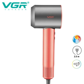 Фен для волос VGR V-440 orange профессиональный 1400W
