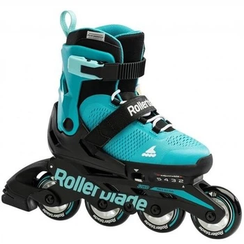Ролики дитячі Rollerblade Microblade Aqua/Black 36-40.5 р Чорно-блакитні