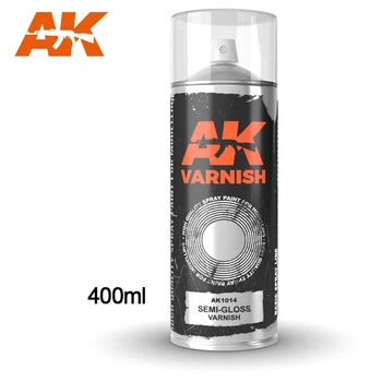 Semi-Gloss varnish - Spray 400ml (Includes 2 nozzles) / Лак напівматовий в аерозолі 400 мл
