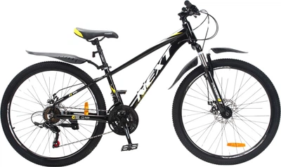 Велосипед CrossBike Next 2025 26" 12" Черный-Желтый (26СTA-005611)