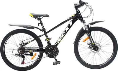 Велосипед CrossBike Next 2025 24" 11" Черный-Желтый (24СTA-005606)