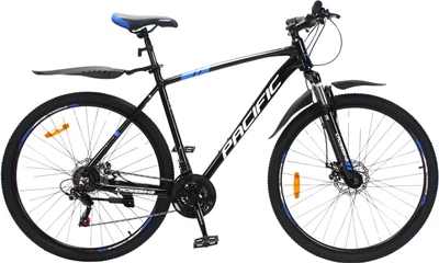 Велосипед CrossBike Pacific 2025 29" 21" Чорний-Синій (29СTA-005643)