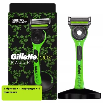 Мужской станок Gillette Labs RAZER с подставкой и запасным картриджем