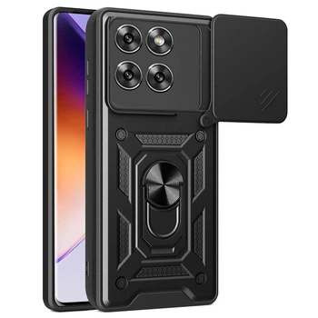 Чехол Fiji Camera Defence для Motorola Edge 60 Fusion бампер с защитой камеры и подставкой Black