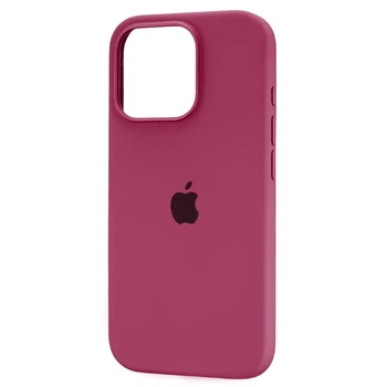 Чехол Fiji Silicone Case для Apple iPhone 16 Pro бампер накладка Soft Touch с микрофиброй Garnet
