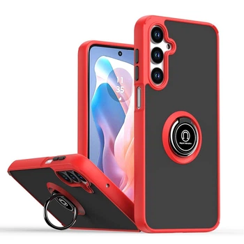 Чехол Fiji Colorframe для Samsung Galaxy A17 (A175 / A176) матовый бампер с кольцом подставкой Red