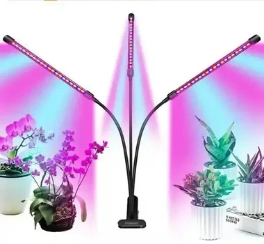 Светодиодная фитолампа Grow Light для выращивания растений, рассады Полный спектр 3 головы RTS