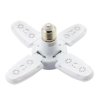 Лампочка складная светодиодная 4 лопасти E27 KK-202 Mini fan blade bulb