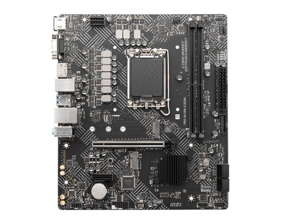 MSI Материнcкая плата PRO H610M-G DDR4 s1700 H610 2xDDR4 HDMI DP D-Sub mATX