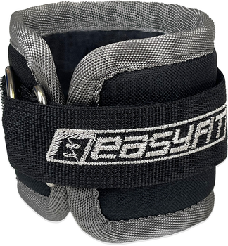 Манжета EasyFit R03 для тяги на тренажері Бубновського Чорна (R-EF-LGSTR-03) (56002354)