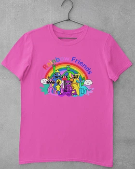 Дитяча футболка для дівчаток Rainbow Friends Рожева 122-128