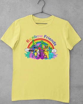 Детская футболка для девочек Rainbow Friends Желтая 146-152