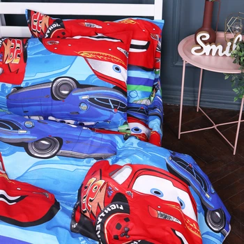 Наволочка детская MirSon 17-0778 McQueen's Racing Dreams blue Бязь 40х40 см (2200011257020)