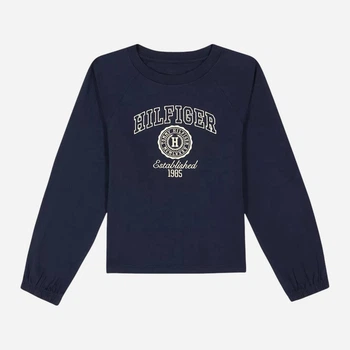 Детский лонгслив для девочки Tommy Hilfiger 790006883 92 см Синий (1159835655)