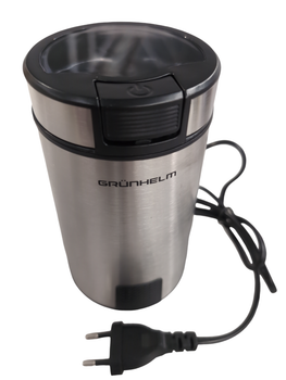 Кавомолка електрична Grunhelm GC-3060S нержавіюча сталь, потужність 300Вт