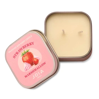 Масажна свічка JOIA vegan Massage Spa Hand Candle Strawberry Marshmallow полуничний маршмеллоу 65 г