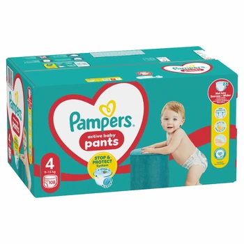 Подгузники-трусики Pampers Active Baby Pants Размер 4 (9-15 кг) 108 шт (8006540069448)