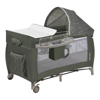 Кроватка-манеж Lionelo SVEN PLUS BEIGE OLIVE
