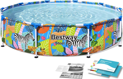 Басейн каркасний 4в1 Bestway 56985 Steel Pro 305 см