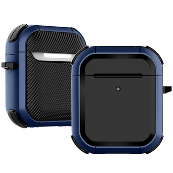 Кейс для навушників Black Edition футляр для Airpods 1/ Airpods 2 Blue