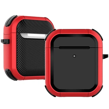 Кейс для навушників Black Edition футляр для Airpods 1/ Airpods 2 Red