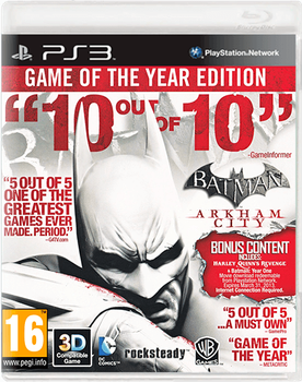 Игра Sony PlayStation 3 Batman Arkham City Game of the Year Edition Русские Субтитры Б/У