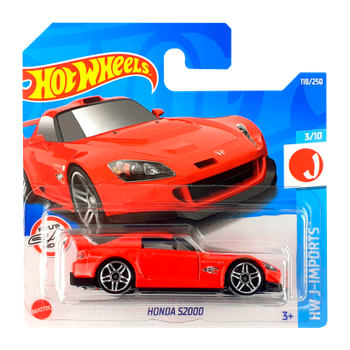 Машинка Базовая Hot Wheels Honda S2000 J-Imports 1:64 HCX25 Red