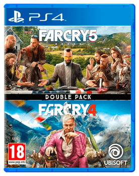 Гра Sony PlayStation 4 Far Cry 4 + Far Cry 5 Російська Озвучка Б/У