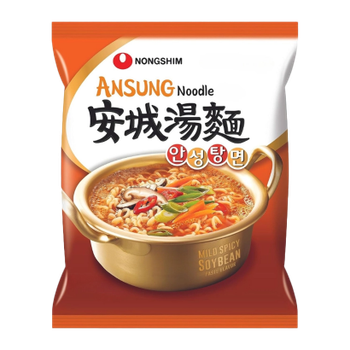 Локшина Nongshim Суп AnSungTangMyun Середньогостра 125g