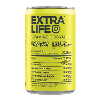 Напиток Extra Life со Стевией для Улучшения Пищеварения 150ml