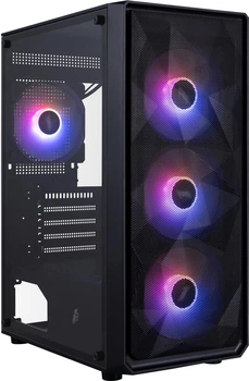 Корпус 1STPLAYER FD3-M-BK-4F7 Black