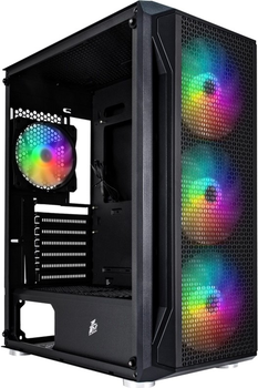 Корпус 1STPLAYER X5-BK-4F1 Black