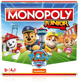 Gra planszowa Winning Moves Games Monopoly junior Psi Patrol (wersja grecka) (5036905054102)