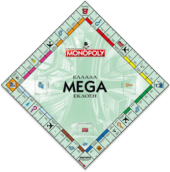 Настільна гра Winning Moves Games Monopoly Грецька версія Mega (грецька версія) (5036905050883)