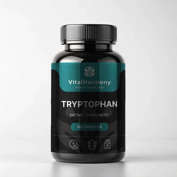 Амінокислота Tryptophan 300 mg, 90 капсул VitalHarmony 000312585